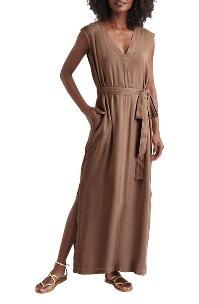 Splendid Chiara Maxi Dress In Brown