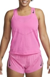 Nike Women's Dri-fit Adv Aeroswift Racing Singlet In Pink