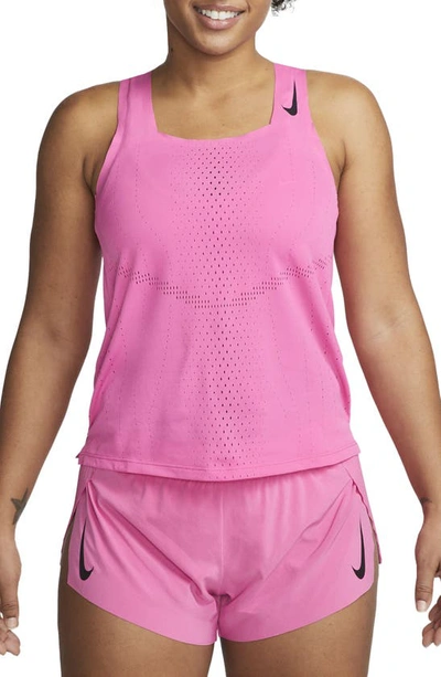 Nike Women's Dri-fit Adv Aeroswift Racing Singlet In Pink | ModeSens