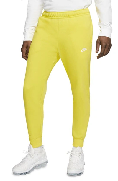 Nike Men's  Sportswear Club Fleece Jogger Pants In Yellow