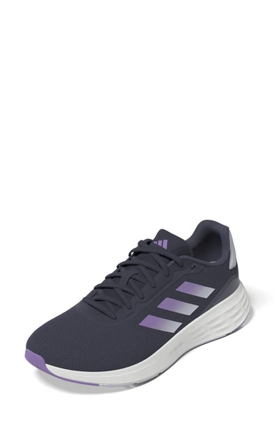 Adidas Originals Trace Sneaker In Ink/ Violet/ Silver