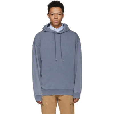 Acne Studios Blue Fala Wash Hoodie ModeSens