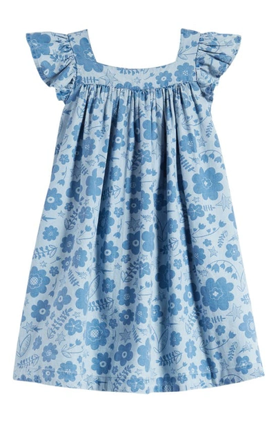 Tucker + Tate Kids' Print Shift Dress In Medium Wash Eloise Floral