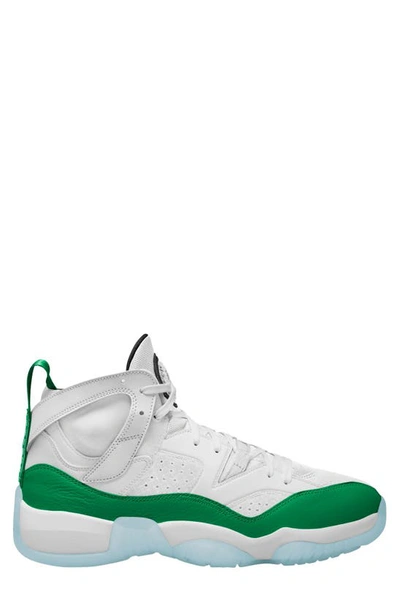 Jordan Nike Men's Jumpman Two Trey Shoes In White/green/black