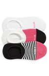 Hue 3-pack The Perfect Sneaker Liner Socks In Fuchsia Pack