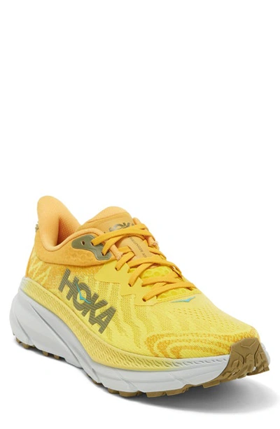 Hoka Challenger Atr 7 Running Shoe In Passion Fruit / Golden Yellow