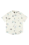 Billabong Kids' Sundays Cotton Blend Button-up Shirt In Stone