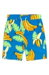 Appaman Kids' Resort Drawstring Shorts In Blue Bananas