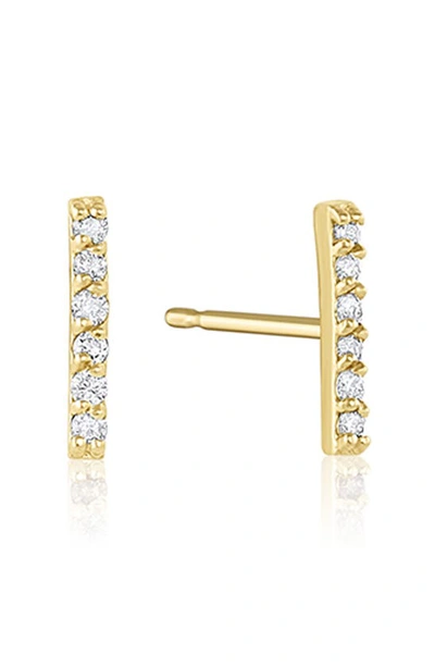 Set & Stones Cairo Mismatched Diamond Stud Earrings In Yellow Gold