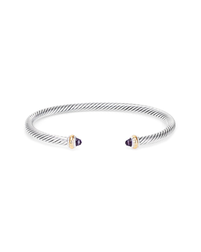 Heritage David Yurman David Yurman 18k & Silver Amethyst Cable Classics Bracelet (authentic Pre-  Owned)