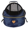 Pet Life Air-venture Dual Zip Airline-approved Panoramic Circular Travel Pet Dog Carrier In Blue