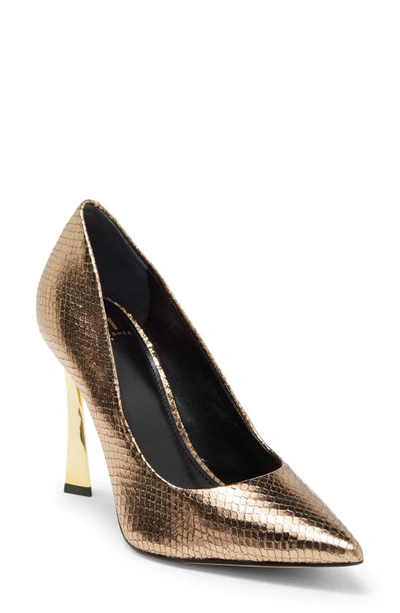 Marc Fisher Ltd Sassie Pointed Toe Pump In Gold 710