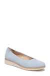 Soul Naturalizer Idea Ballet Wedge Slip-on Shoe In Powder Blue Synthetic