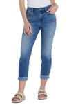 Hint Of Blu Brilliant High Waist Ankle Skinny Jeans In Blue Space