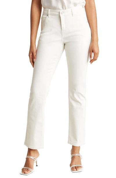 Jaclyn Smith Straight Leg Jeans In White