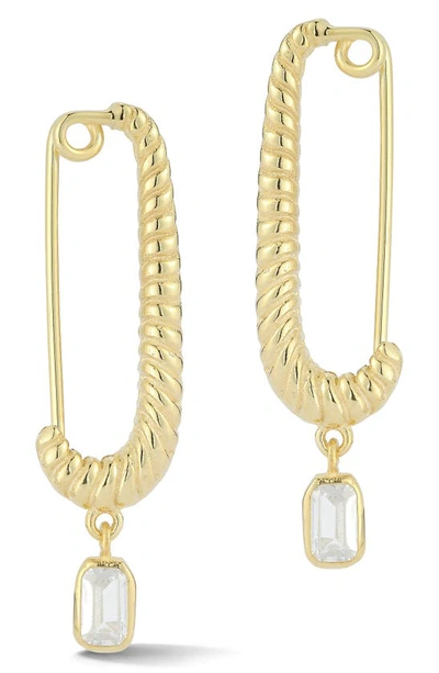 Sphera Milano Cubic Zirconia Drop Earrings In Gold