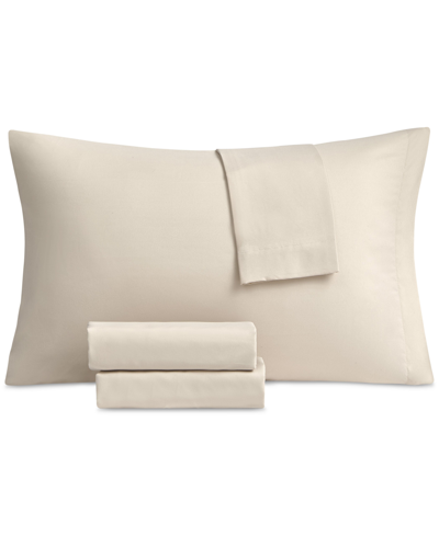 Sanders Microfiber 4 Pc. Sheet Set, Queen, Created For Macy's In Sand