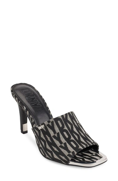 Dkny Bronx Slide Sandal In Black/ Eggnog