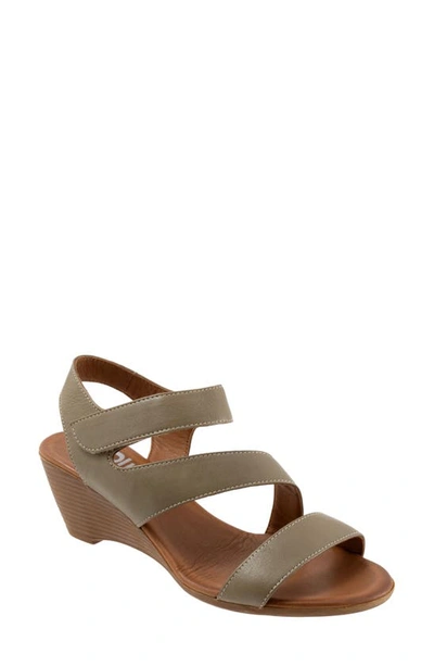 Bueno Rose Slingback Wedge Sandal In Sage