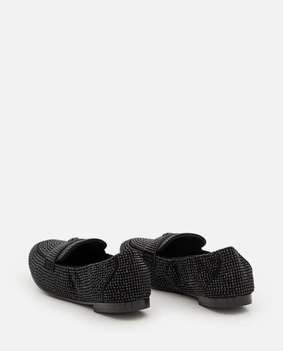 Tory Burch Leather Ballet Loafers In Black
