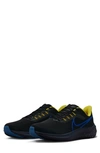 Nike Air Zoom Pegasus 39 Running Shoe In Black/ Hyper Royal/ Blue