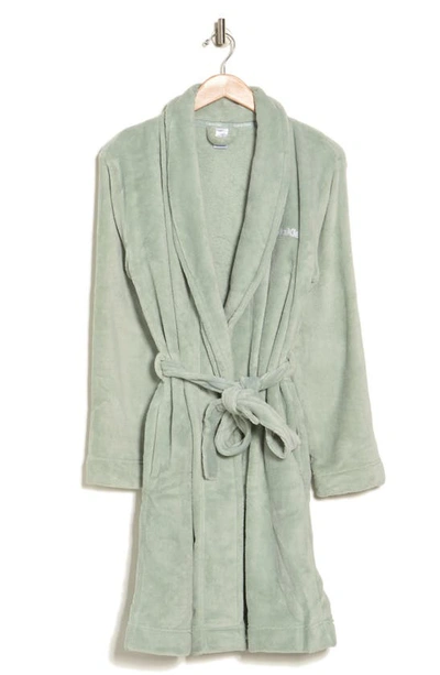 Calvin Klein Printed Robe In Sage Meadow