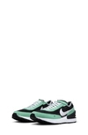 Nike Kids' Waffle One Sneaker In Black/ Menta/ White/ White