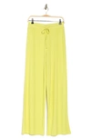 Abound Easy Cozy Wide Leg Pajama Pants In Green Celery