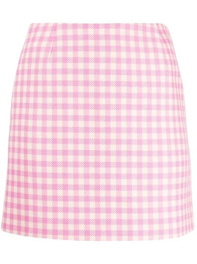 Ami Alexandre Mattiussi Mini Skirt Pink For Women In Pastel