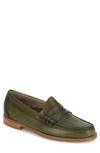 G.h. Bass & Co. 'larson - Weejuns' Penny Loafer In Green/ Green Leather