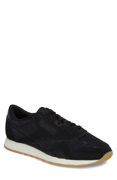 Reebok Classic Leather Nylon Sg Sneaker In Black/ Chalk