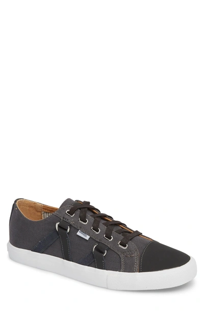 Michael Bastian Signature Low Top Sneaker In Charcoal Canvas