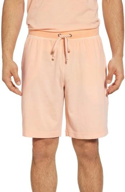 Daniel Buchler Peruvian Pima Cotton Lounge Shorts In Apricot