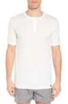 Hanro Night And Day Short Sleeve Henley In White