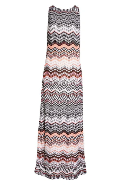 Missoni Chevron-knit Long Dress In Multicolor