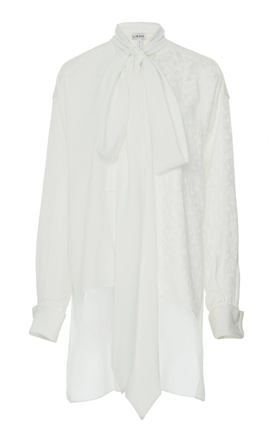 Loewe Lavaliere Tunic Blouse In White