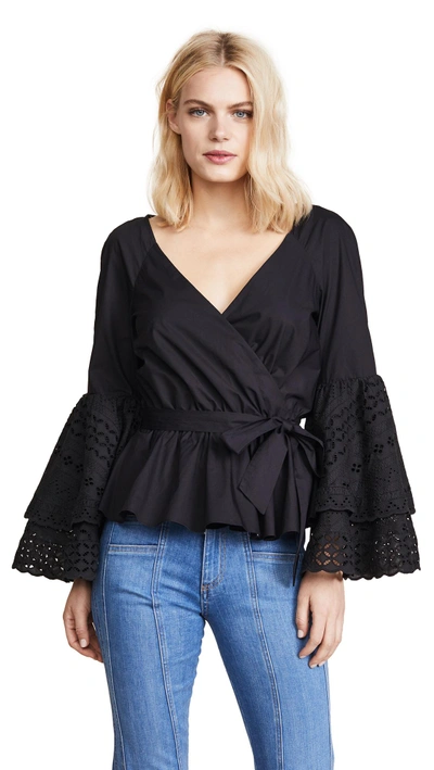 Rebecca Minkoff Melly Top In Black