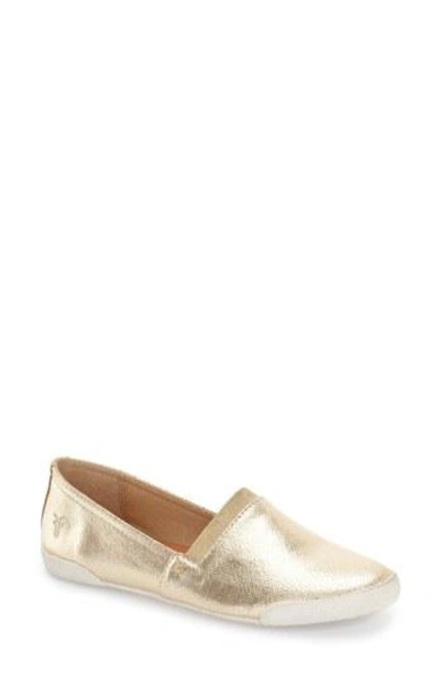 Frye 'melanie' Slip-on In Gold Leather