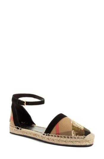 burberry espadrille sandals
