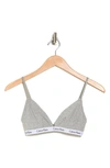 Calvin Klein Triangle Cup Bralette In P7a B10 Grey He