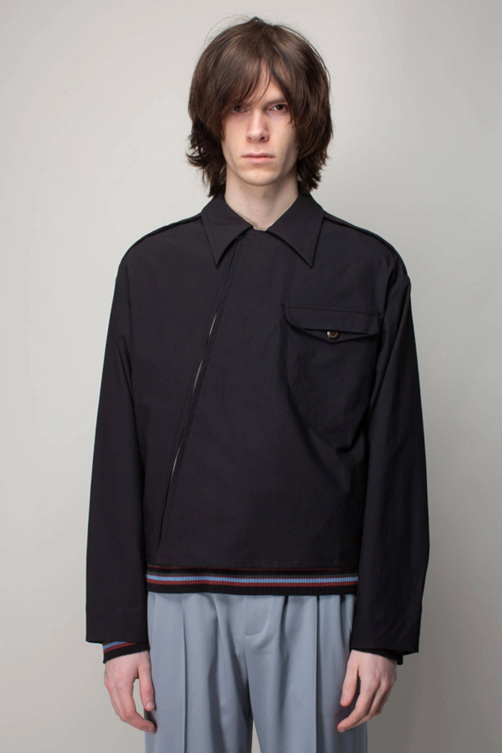 Kiko Kostadinov Murad Zip Jacket Jet Black | ModeSens Kiko Kostadinov Murad Zip Jacket Jet Black | ModeSens