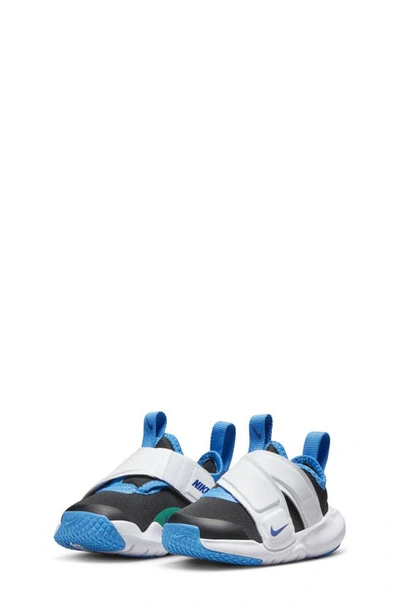 Nike Kids' Flex Advance Flyease Sneaker In Black/ Deep Blue/ White