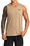 Rvca Sport Vent Tank In Dark Khaki