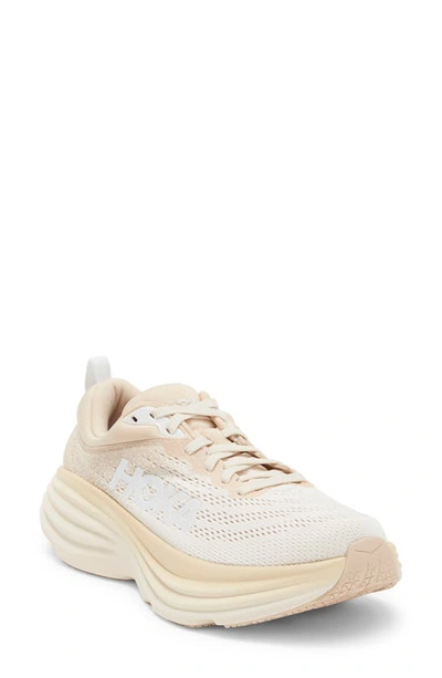 Hoka Bondi 8 Running Shoe In Oak/alabaster