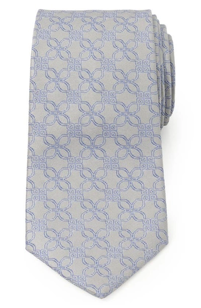 Cufflinks, Inc Grey Art Deco Silk Tie In Grey