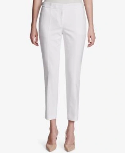 Calvin Klein Straight-leg Ankle Pants, Regular & Petite In White