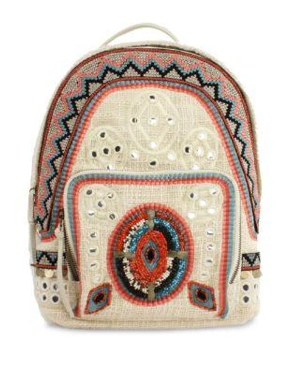Sam Edelman Rashida Woven Backpack In Bright Multi