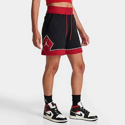 Nike Black Diamond Shorts In Black/gym Red/white