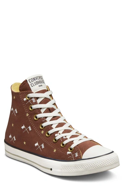 Converse Gender Inclusive Chuck Taylor® All Star® 70 Hi Sneaker In Red Oak/ Egret/ Trailhead Gold