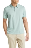 Theory Joffrey Solid Polo In Blue Surf